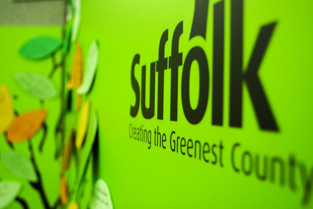 Green Suffolk Logo close up